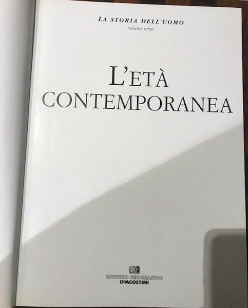 la storia dell'uomo età contemporanea 3 volume