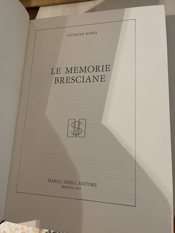 Le memorie Bresciane