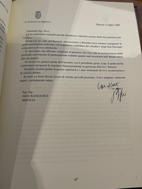 Lettere di Bruno Boni ad un amico