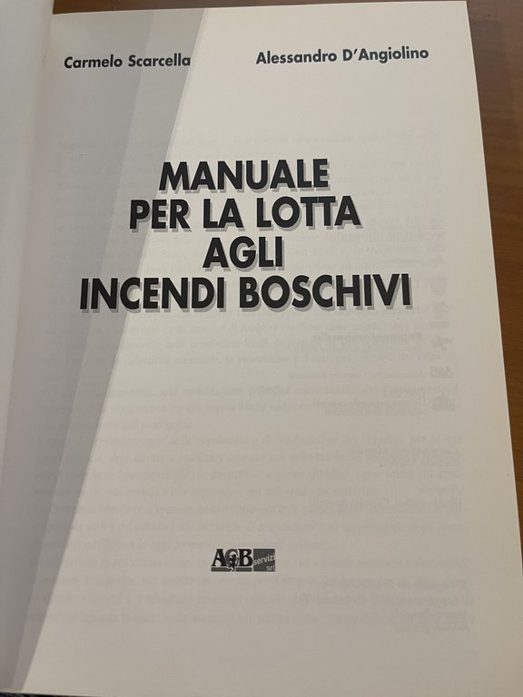 Manuale per la lotta agli incndi Boschivi