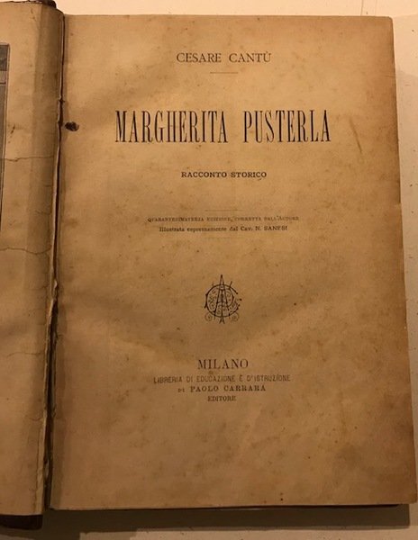 Margherita Pusterla. Racconto storico