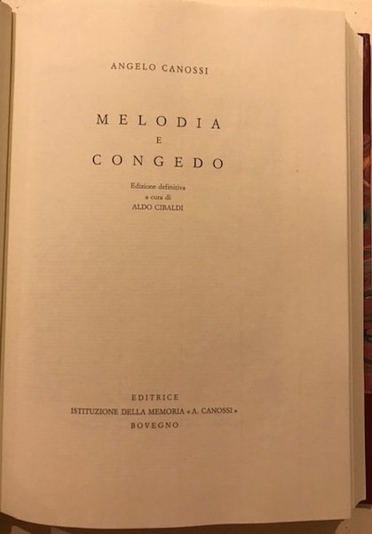 Melodie e congedo