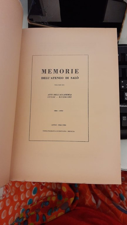 Memorie dell'ateneo di Salò. Volume XIX. Anni 1960-1984 | Immagine Gallery 4