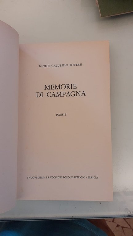 Memorie di campagna. Poesie | Immagine Gallery 2