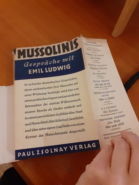 Mussolinis Gesprache mit Emil Ludwig