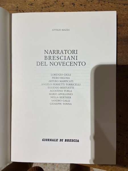 narratoi bresciani del 900