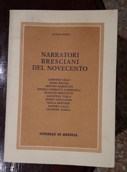 Narratori Bresciani del Novecento