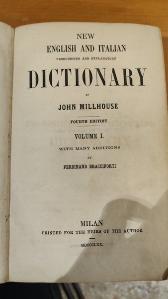 New english and italian dictionary