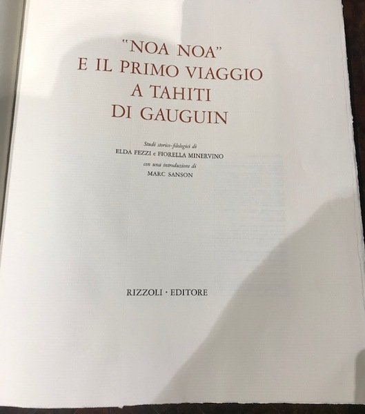 noa noa e il primo viaggio a Tahiti di Gauguin