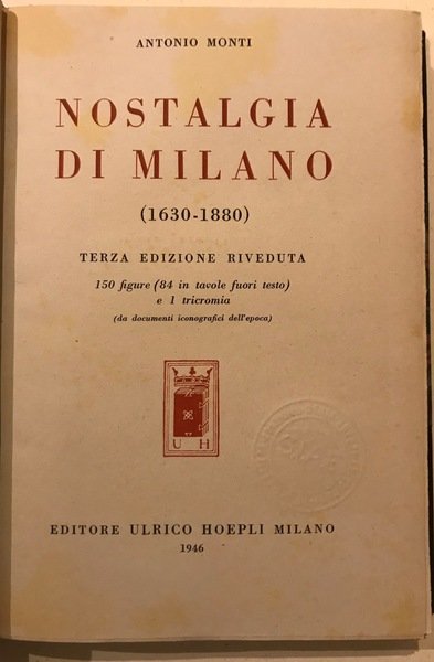 Nostalgia di Milano (1630-1880)