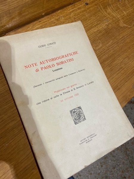 note autobiografiche di paolo soratini