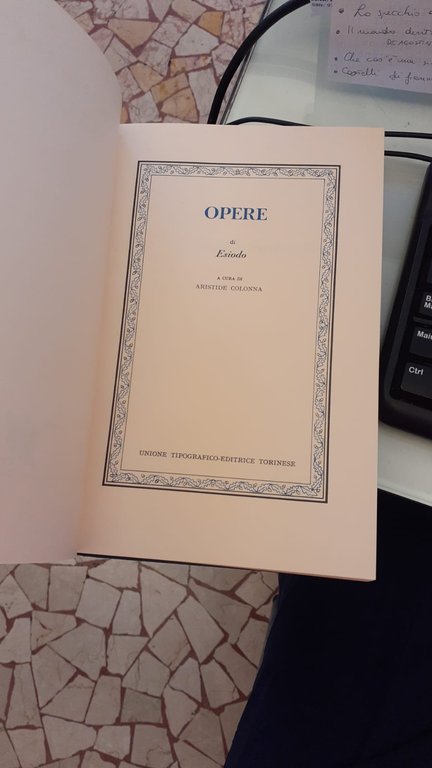 Opere di Esiodo | Immagine Gallery 5