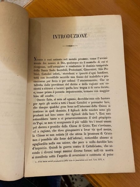 ragioni e diritti dei papi a un principato civile