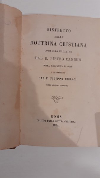 Ristretto della dottrina cristiana