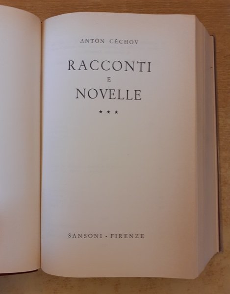 Romanzi e racconti