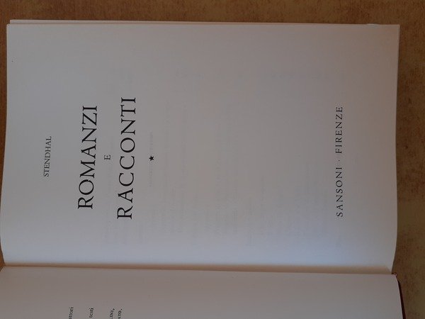 Romanzi e racconti