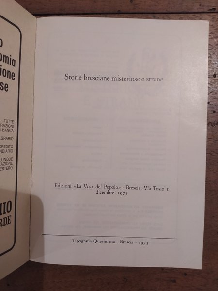 Storie bresciane misteriose e strane