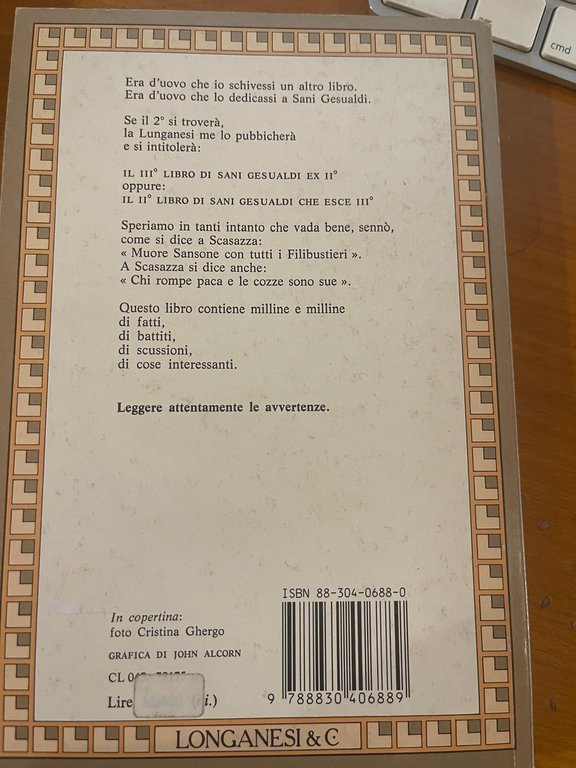 Terzesimo libro di Sani Gesualdi