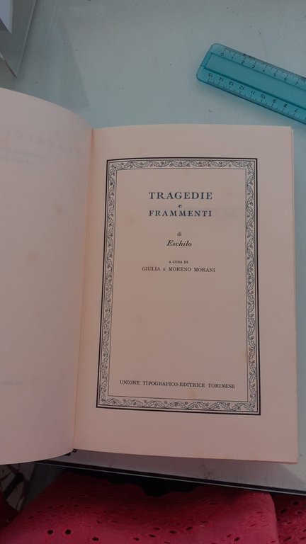 TRAGEDIE E FRAMMENTI DI ESCHILO VOLUME 1 | Immagine Gallery 4