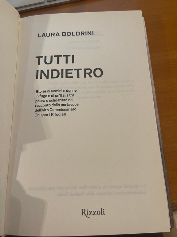 Tutti indietro