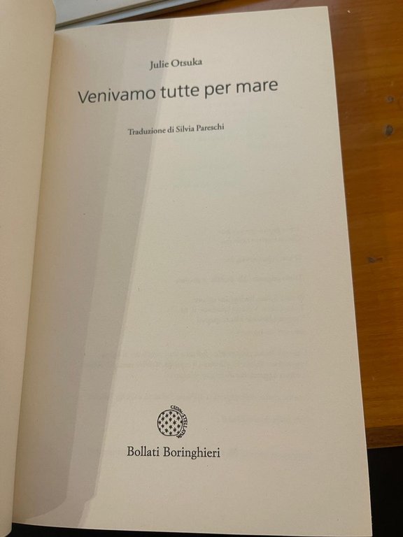 Venivamo tutte per mare