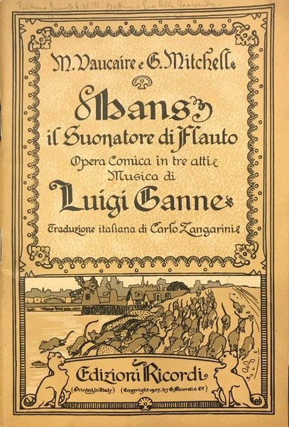 HANS, IL SUONATORE DI FLAUTO Opera comica in tre atti