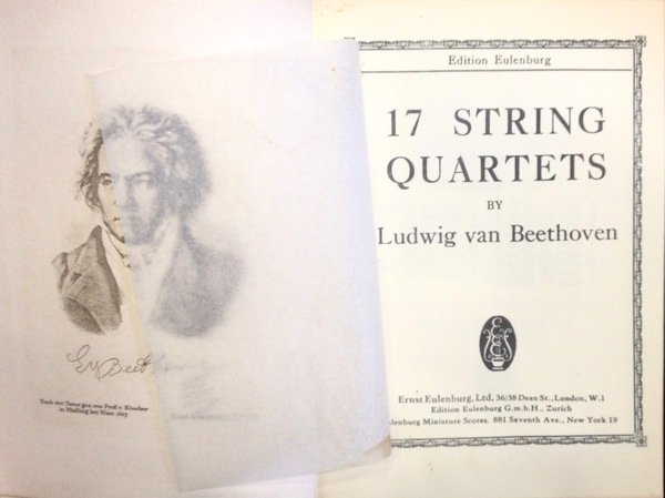 17 STRING QUARTETS BY LUDWIG VAN BEETHOVEN