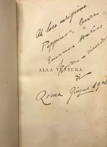 ALLA VENTURA. Racconto fantastico