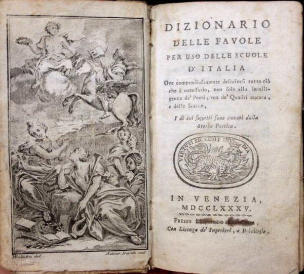 DIZIONARIO DELLE FAVOLE per uso delle scuole d'Italia