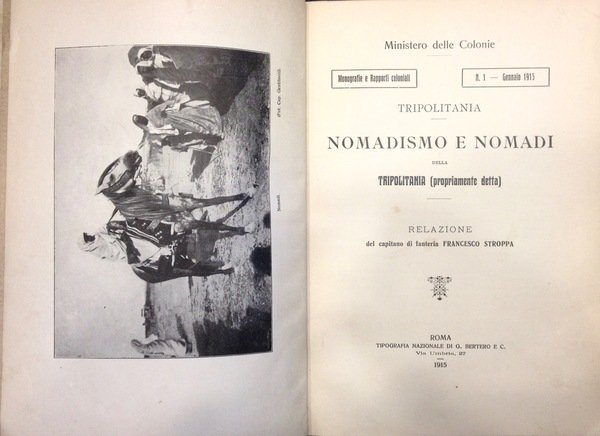 NOMADISMO E NOMADI DELLA TRIPOLITANIA (propriamente detta)