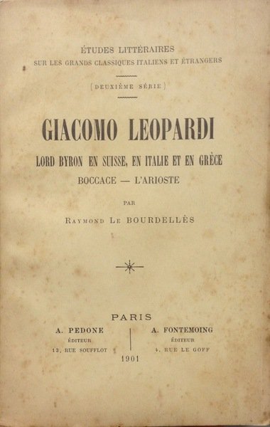 GIACOMO LEOPARDI