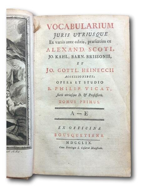 VOCABOLARIUM JURIS UTRIUSQUE