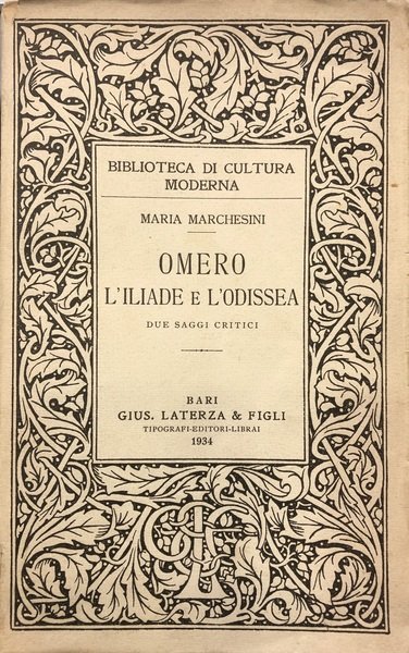 OMERO L'ILIADE E L'ODISSEA