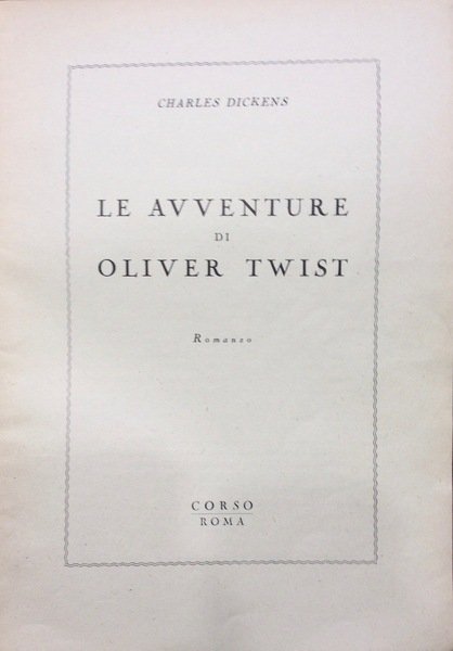 LE AVVENTURE DI OLIVER TWIST