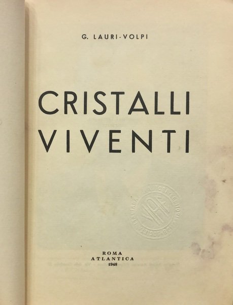 CRISTALLI VIVENTI