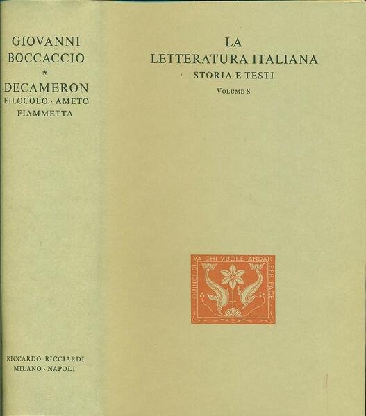 DECAMERON Filocolo, Ameto, Fiammetta