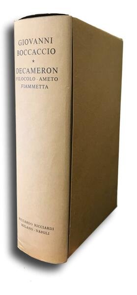 DECAMERON Filocolo, Ameto, Fiammetta