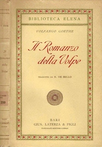 IL ROMANZO DELLA VOLPE