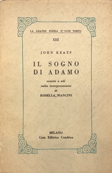 IL SOGNO DI ADAMO