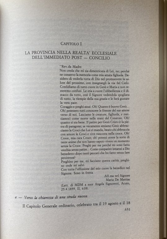 LA SPIRITUALITÀ E L'OPERA DI MARIA DE MATTIAS. LE ORIGINI …