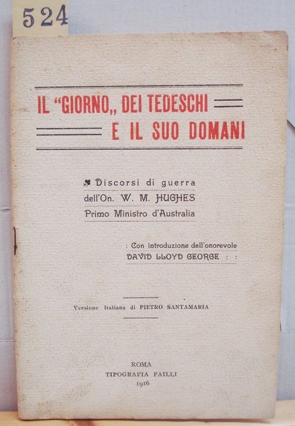 IL -GIORNO- DEI TEDESCHI E IL SUO DOMANI. Discorsi di … | Immagine Gallery 1