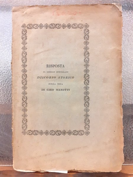 RISPOSTA DEI REDATTORI DELLA VOCE DELLA VERITA' AL LIBELLO INTITOLATO …