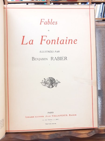 FABLES de LA FONTAINE.,