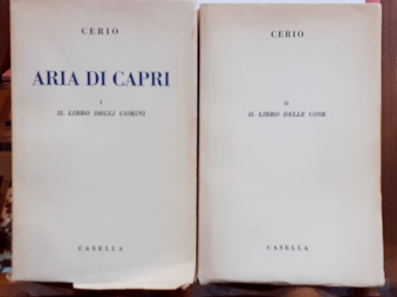 ARIA DI CAPRI: IL LIBRO DEGLI UOMINI / IL LIBRO …