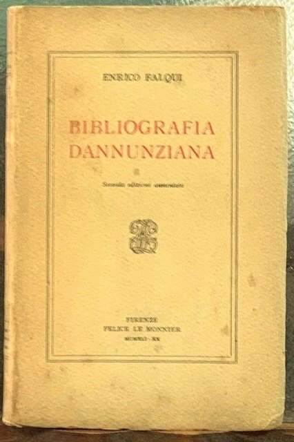 BIBLIOGRAFIA DANNUNZIANA.