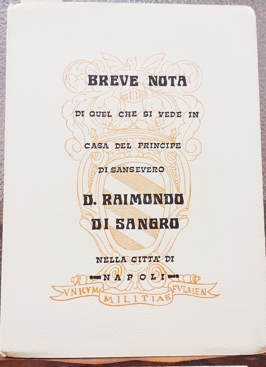 BREVE NOTA DI QUEL CHE SI VEDE IN CASA DEL …