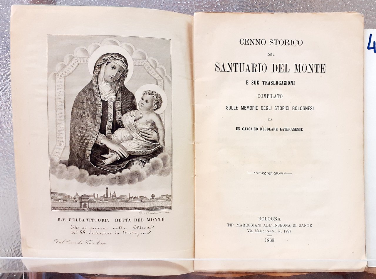 CENNO STORICO DEL SANTUARIO DEL MONTE E SUE TRASLOCAZIONI COMPILATO …