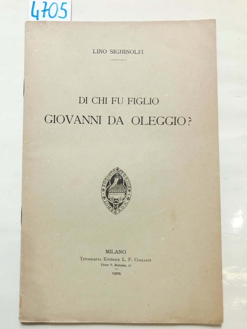 DI CHI FU FIGLIO GIOVANNI DA OLEGGIO?.