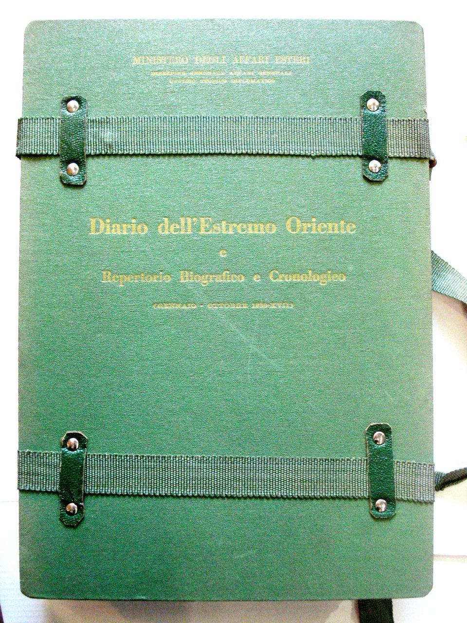 DIARIO DELL'ESTREMO ORIENTE E REPERTORIO BIOGRAFICO E CRONOLOGICO.,