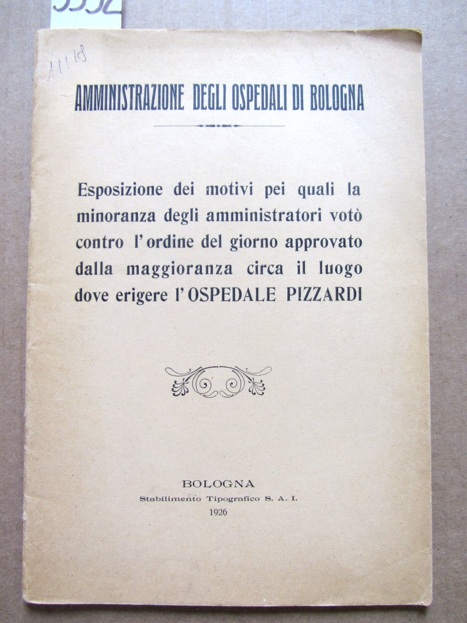 ESPOSIZIONE DEI MOTIVI PEI QUALI LA MINORANZA DEGLI AMMINISTRATORI VOTO' …